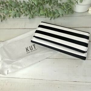 KUT From the Cloth Black and White Wallet NEW